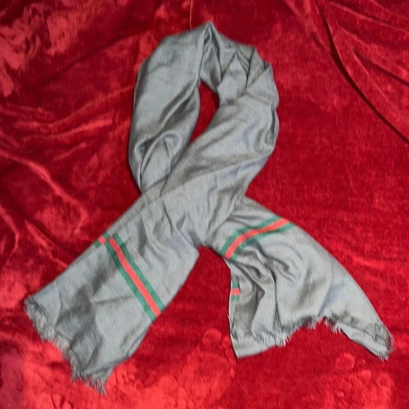 Fashion unisex grey red green oversized blanket scarf - Picture 10 of 16